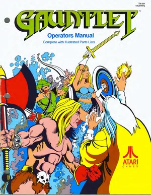 gauntlet operation manual|atari|games|.webp