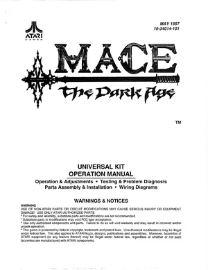 mace the dark age universal 1997 may operation manual|atari|games|1st printing.webp