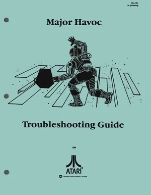 major havoc tg-252 manual|atari|games|1st printing.webp