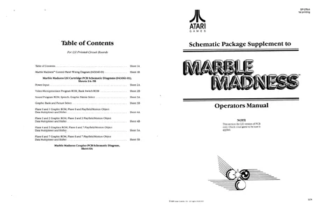 marble madness sp-276a manual|atari|games|1st printing.webp