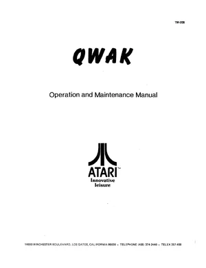qwak tm-008 manual|atari|games|.webp