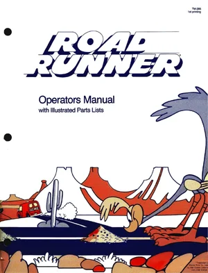 road runner tm-285 manual|atari|games|1st printing.webp
