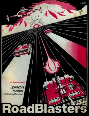 road blasters tm-298 for system 1 games manual|atari|games|1st printing.webp