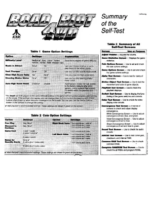 road riot 4wd st-373 backdoor manual|atari|games|1st printing.webp