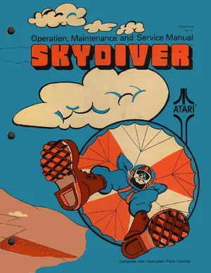 sky diver tm-117 manual|atari|games|1st printing.webp