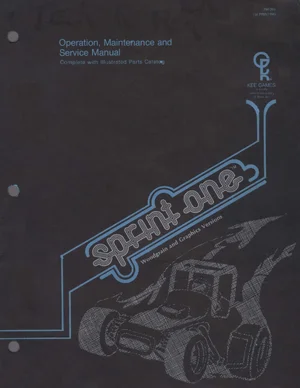 sprint one tm-095 manual|atari|games|1st printing.webp