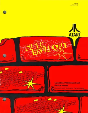 super breakout tm-118 manual|atari|games|1st printing.webp