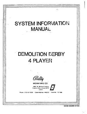 demolition derby manual|bally-midway|games|.webp