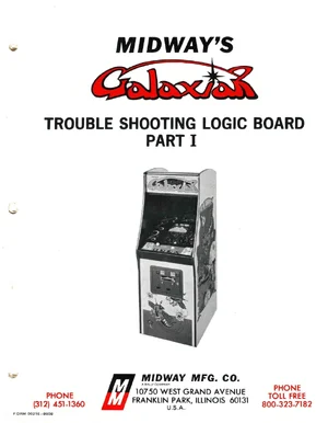 galaxian troubleshooting guide part 1 manual|bally-midway|games|.webp