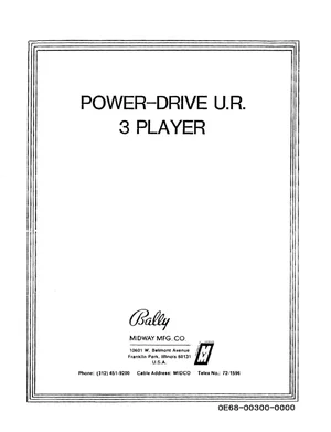 power drive 3 player manual|bally-midway|games|.webp