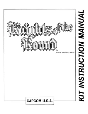 knights of the round instruction manual|capcom|games|.webp