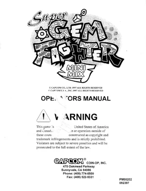 super gem fighter manual|capcom|games|.webp