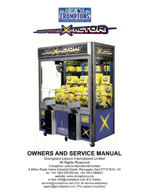cromptons x factor arcade game service manual|cromptons|games|.webp