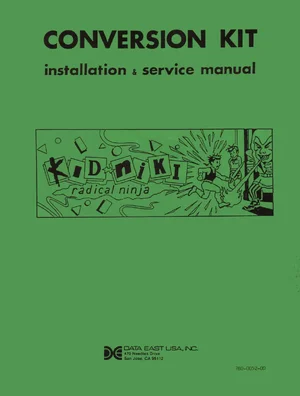 arcade game kid niki radical ninja conversion kit instructions|data-east|games|.webp