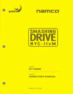smashing drive nyc iix m sit down manual|gaelco|games|.webp