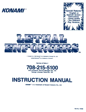 lethal enforcers instruction manual|konami|games|.webp