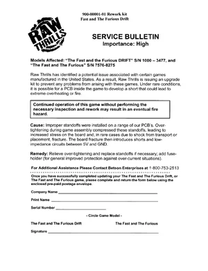 the fast furious service manual|raw-thrills|games|.webp