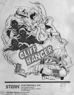 cliff hanger manual|stern|laserdisc.webp