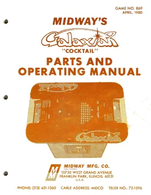 galaxian cocktail operation manual|bally-midway|parts-and-peripherals|.webp