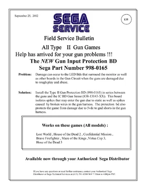 gun ii us 02 service bulletin|sega|parts-and-peripherals|.webp