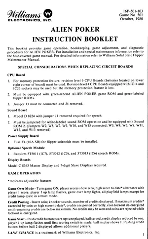 alien poker instruction manual|williams|pinball-em-adjacent|.webp