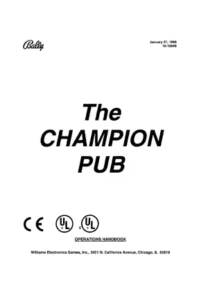 champion pub the handbook manual|stern|pinball-em-adjacent|.webp