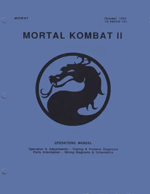 mortal kombat ii 2 operation manual|bally-midway|pinball-em-adjacent|.webp