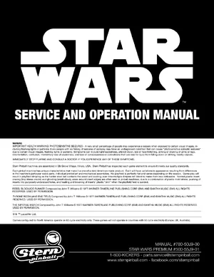 pinball star wars comic art premium manual|stern|pinball-em-adjacent|.webp