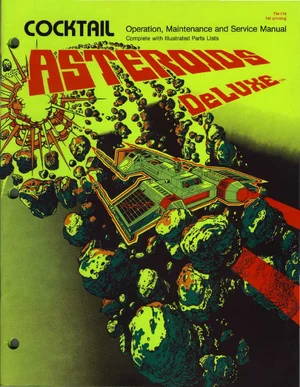 asteroids deluxe cocktail tm-174 manual|atari|cabinets|1st printing.webp