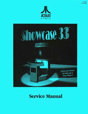 tm-393 showcase 33in manual|atari|cabinets|1st printing.webp