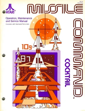 missile command cocktail tm-152 manual|atari|cabinets|1st printing.webp