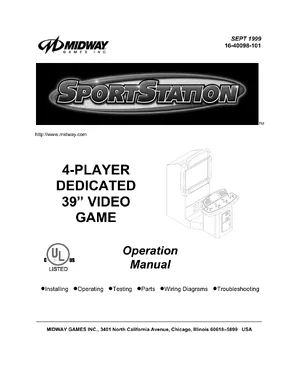 sportstation 39in deluxe manual|bally-midway|cabinets|.webp