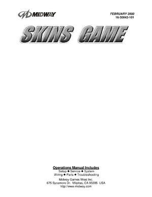 skins game operation manual|bally-midway|cabinets|.webp