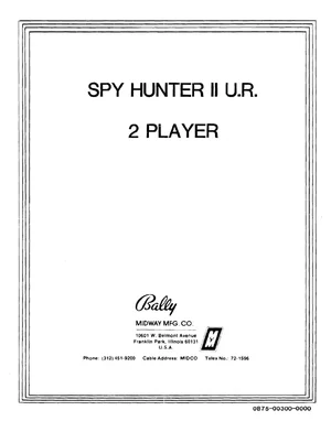 spy hunter ii 2 player upright manual|bally-midway|cabinets|.webp
