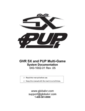 global vr sx-pup system manual|global-vr|cabinets|.webp