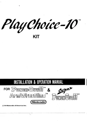 arcade play choice 10 by installation operation manual|nintendo|cabinets|.webp