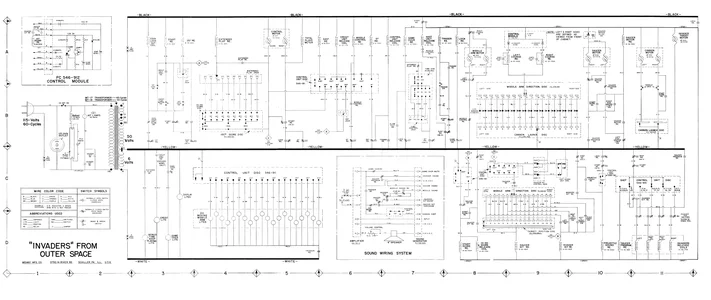 arcade invaders from outer space by schematic|bally-midway|schematics-and-wiring|.webp