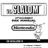 VS Slalom Attachment Pak manual (Nintendo)