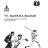 Rbibaseball manual (Atari)