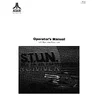 Stun Runner TM-338 manual, 1st Printing (Atari)
