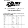 Pricing Amendment C A R T Fury Championship Racing manual (Bally / Midway)