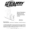 Kart Fury 39in manual (Bally / Midway)