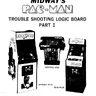 Ms Pac-Man Trouble Shooting Logic Board Part I manual (Bally / Midway)