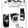 Tron operation manual (Bally / Midway)