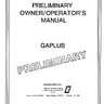 Gaplus Preliminary owner's manual (Namco)