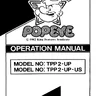 Arcade Popeye By operation manual (Nintendo)