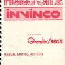 Head On 2 Invinco manual (Sega)
