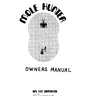 Mole Hunter manual (Taito)