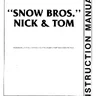 Snow Bros manual (Toaplan)
